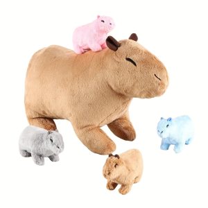 カピバラ 親子 ぬいぐるみ 5匹セット ふわふわ