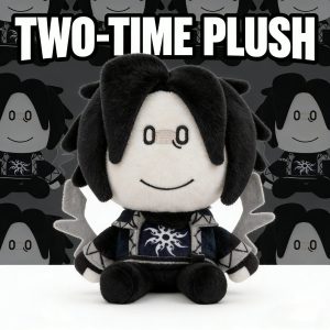 ツータイム 黒髪 幾何学模様 ジャケットの ぬいぐるみ