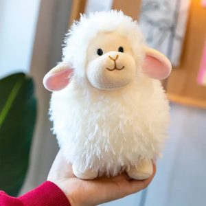 かわいい もこもこ 白い 羊 ぬいぐるみ