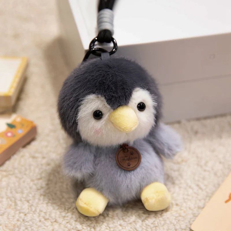ふわふわ動物のタグ付きぬいぐるみキーホルダー - 画像 (9)