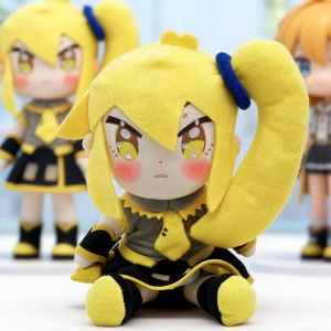 鏡音リン むすっと顔 ツインテール ぬいぐるみ