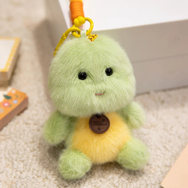 ふわふわ動物のタグ付きぬいぐるみキーホルダー - 画像 (15)
