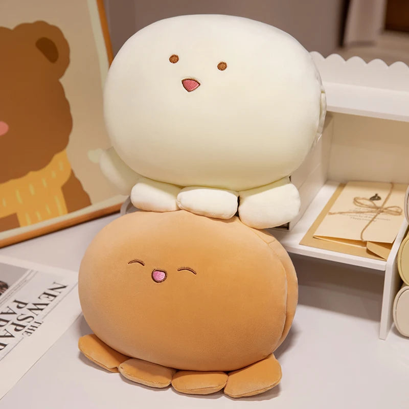 ふわふわ もちもち ウィンク タコ ぬいぐるみ パステルピンク - 画像 (4)