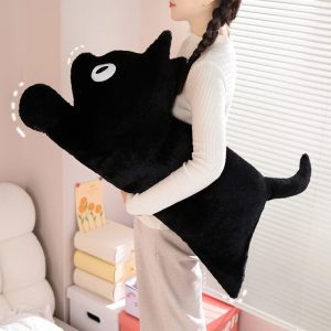 もこもこ 黒い 片目 動物 抱き枕
