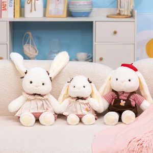 ふわふわ お洋服 着た うさぎ ぬいぐるみ 3点セット