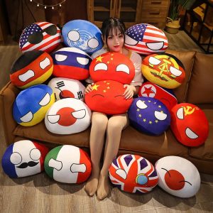 ふわふわ 世界の国旗 国ボール ぬいぐるみ