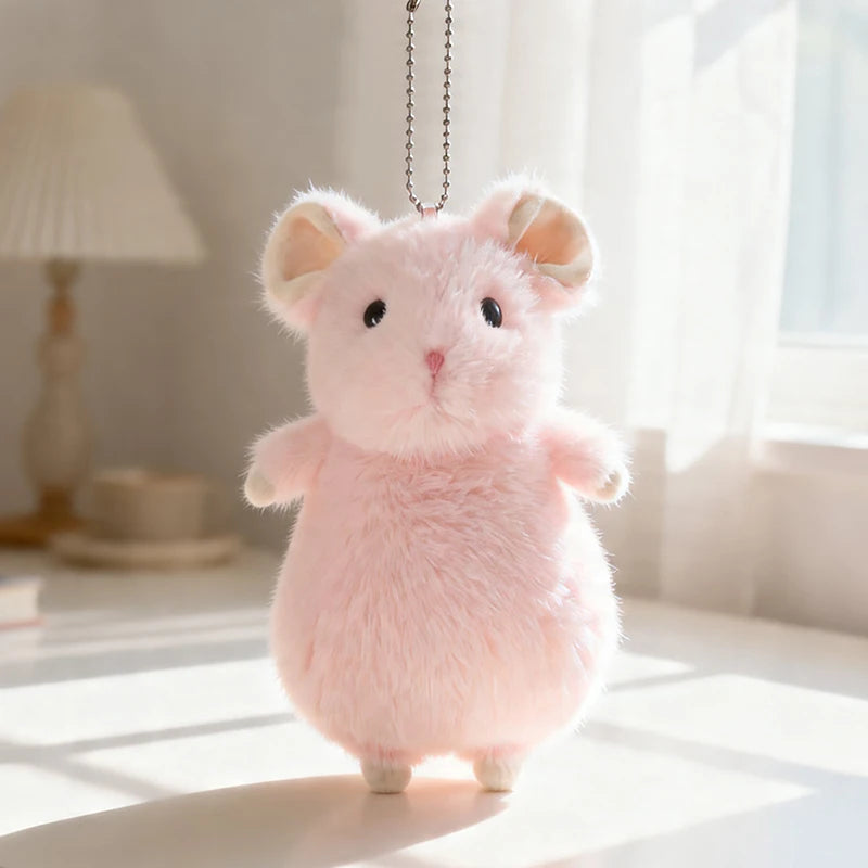 ふわふわ タン&ホワイト ハムスター マスコット - 画像 (7)