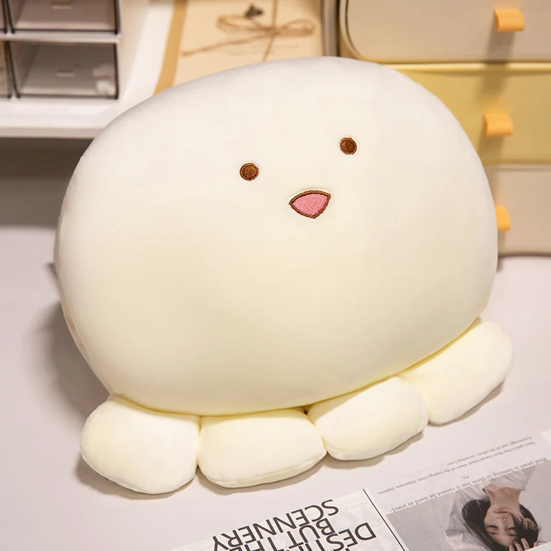 ふわふわ もちもち ウィンク タコ ぬいぐるみ パステルピンク - 画像 (8)