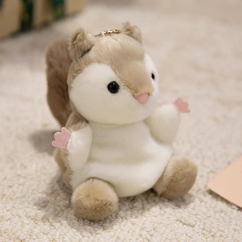かわいい動物ふわふわマスコットキーホルダー - 画像 (11)