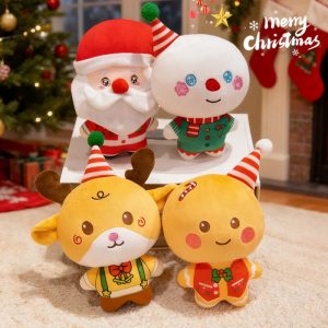 クリスマス キャラクター ふわふわ ぬいぐるみ 4種セット