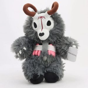 キモカワ スカル角 肋骨見え グレー モンスターぬいぐるみ
