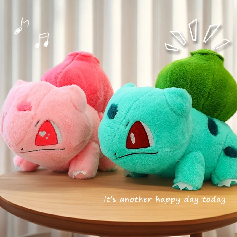 かわいい ポケモン フシギダネ ぬいぐるみ ペア ライトブルーとピンク ハート目 - 画像 (2)