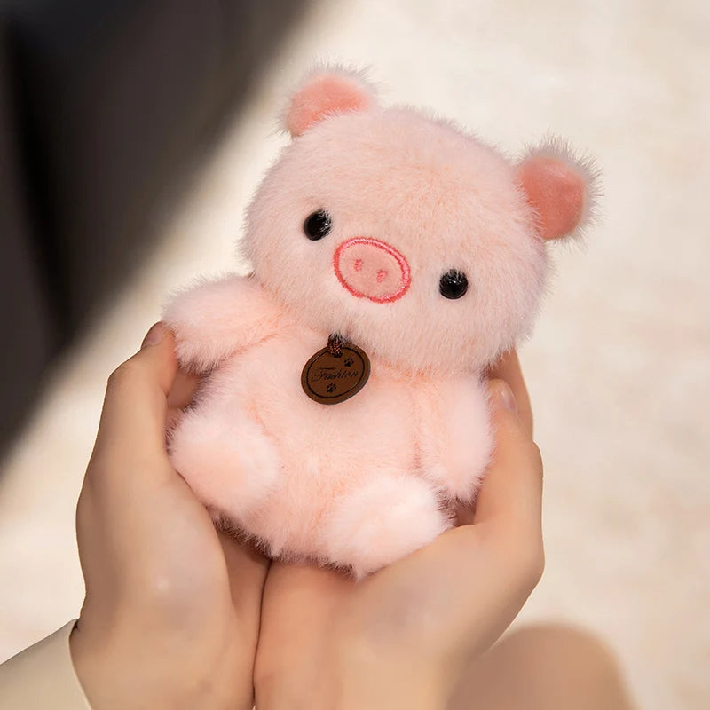 ふわふわ動物のタグ付きぬいぐるみキーホルダー - 画像 (3)