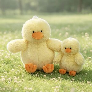 かわいい ふわふわ 黄色いアヒル 親子ぬいぐるみ