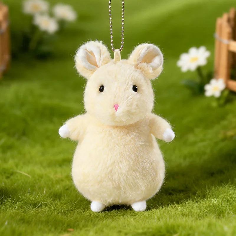 ふわふわ タン&ホワイト ハムスター マスコット - 画像 (2)