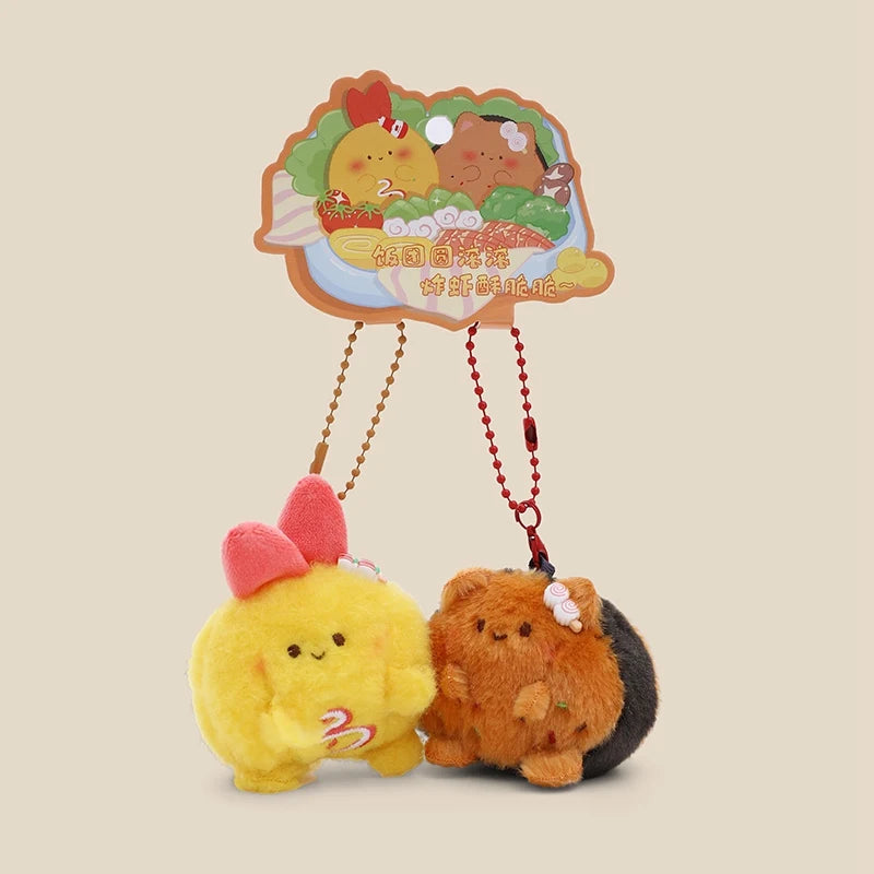 ぷっくり可愛い 料理モチーフ ぬいぐるみ マスコットキーホルダー イラストカード付き - 画像 (16)
