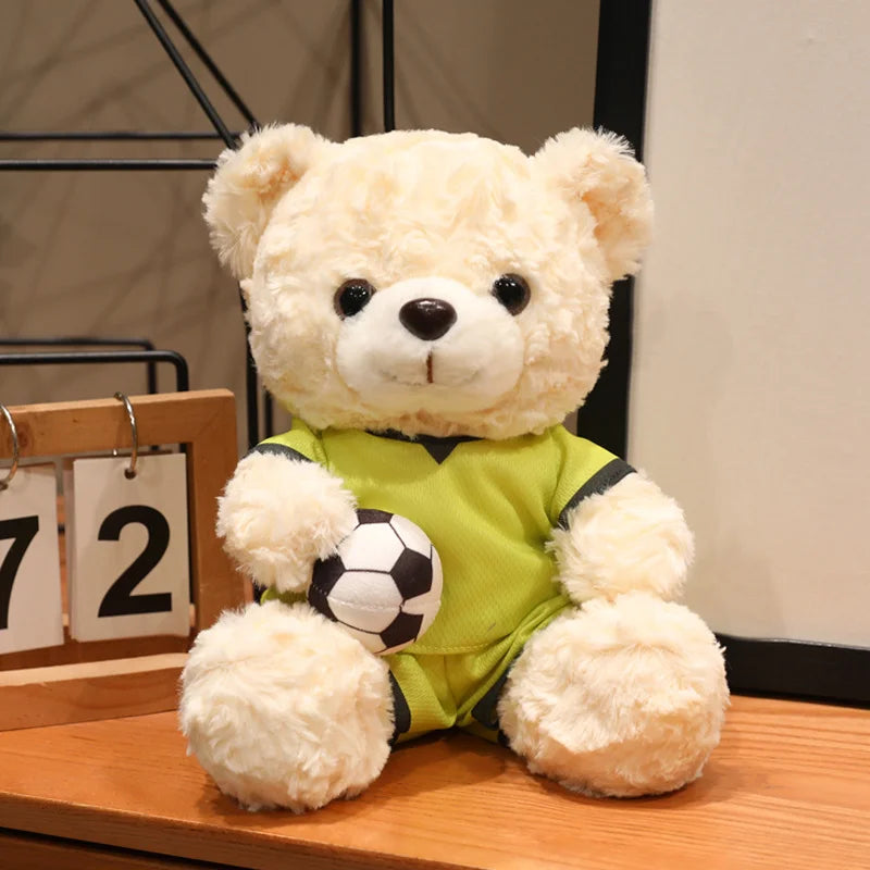 クリーム色のサッカー ドイツ代表 ユニフォーム テディベア ボール付き - 画像 (14)