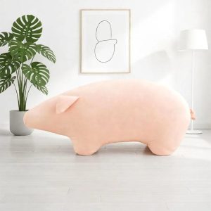 ふわふわ 豚型 ライトピンク 特大 抱き枕