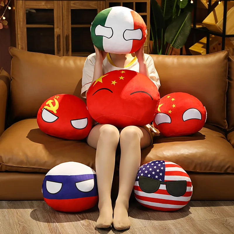 ふわふわ 世界の国旗 国ボール ぬいぐるみ - 画像 (2)