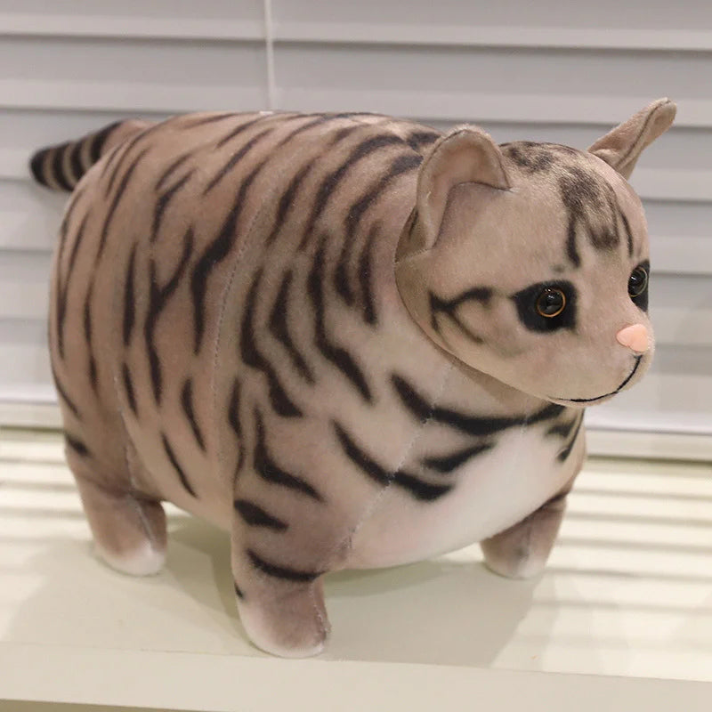 もっちり茶トラ猫 ぬいぐるみ 大小セット キーホルダー付き - 画像 (10)