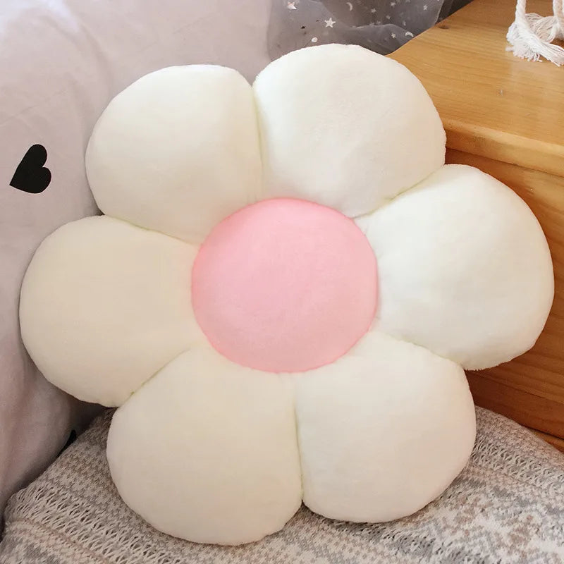 ふわふわ タイダイ柄 花形クッション - 画像 (18)