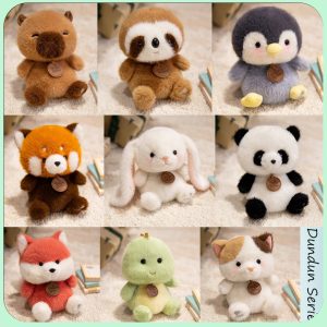 白いたれ耳ウサギのふわふわぬいぐるみ