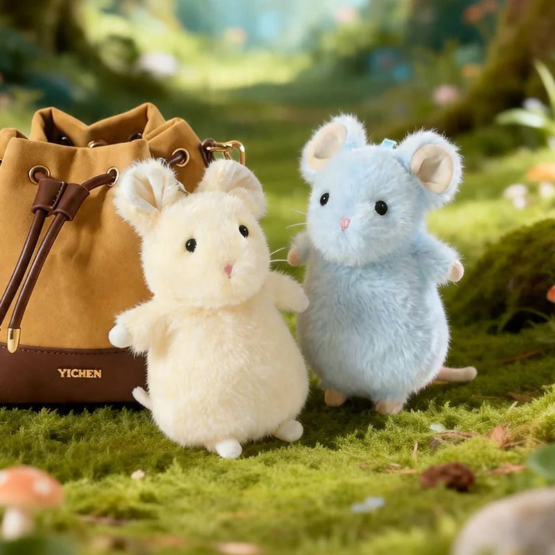 ふわふわ タン&ホワイト ハムスター マスコット - 画像 (4)