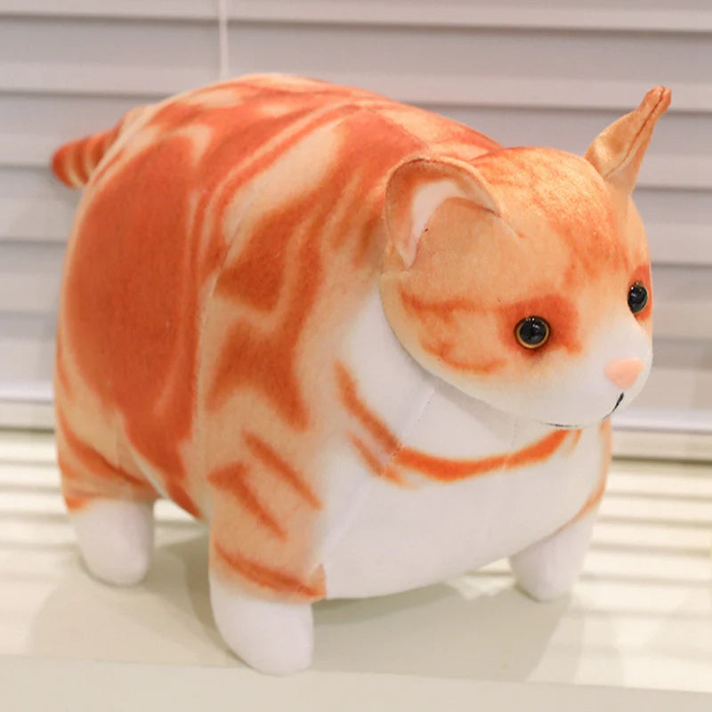 もっちり茶トラ猫 ぬいぐるみ 大小セット キーホルダー付き - 画像 (7)