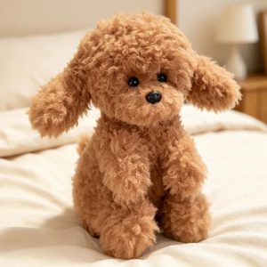 かわいい もこもこ 茶色の トイプードル ぬいぐるみ